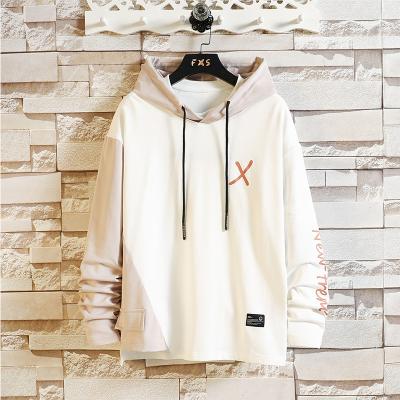 China OEM Customized Hip Hop Logo Sweaters Men's Hoodies Parride Pattern Printed Pullover Men Color-blocked for sale