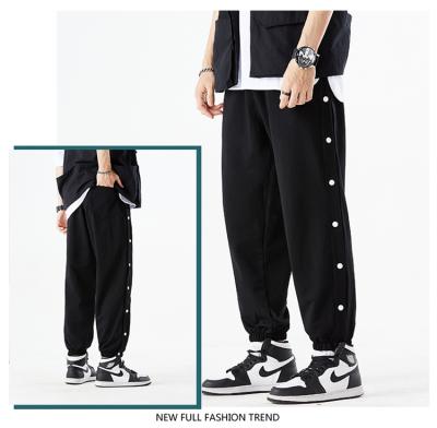 China Hot-selling Anti-wrinkle anti-pilling breathable elastic waist buttoned Anti-wrinkle sports pants men pants for sale