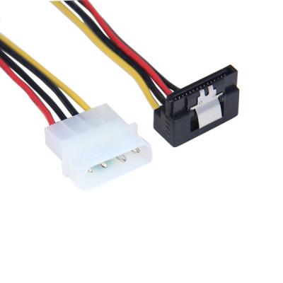 China Sata power 15pin to 4pin serial port Power cable,righ angle 15pin Serial ATA for sale