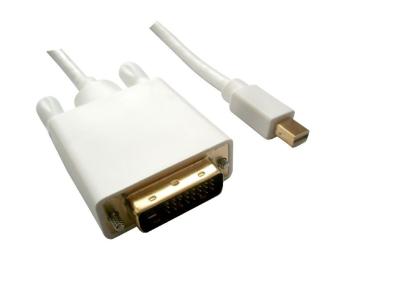 China Mini DisplayPort to DVI Video Cable, Mini DisplayPort Male to DVI Male, 6 foot for sale