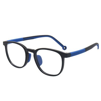 China Fashionable Eyeglasses Frames Optical Tr90 Glasses Blue Light Blocking River For Computer For Kids for sale