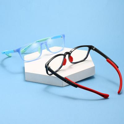 China Fashionable All Transparent Optical Game Frame For Kids Anti Blue Light Glasses Anti Screen Protector Tr90 Glasses for sale