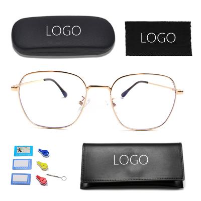 China Retro Fashionable Optical Square Anti Blue Light Blocking Glasses for sale