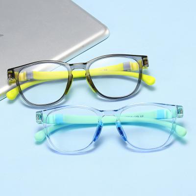 China Fashionable Blue Tr90 Glass Light Eyeglass Frames Optical Transparent For Kids for sale