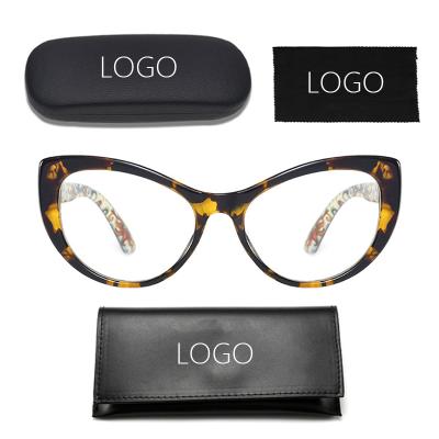 China 2021 Hot Selling Fashionable Cat Eye Spectacle Frames Optical Glasses for sale