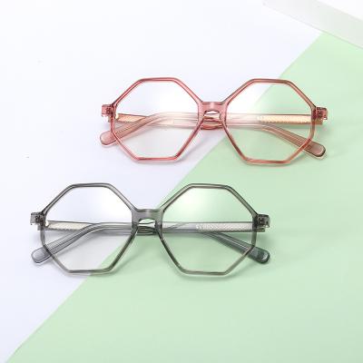 China Trendy Design Fashion Vintage Eyeglasses Eye Glass Frames Custom Women Eyewear Korean Optical Frames for sale