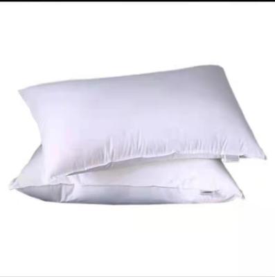 China Hot Selling Anti-static Down Pillow For Sleep Hotel Pillow Bedroom Bed 45*70 Solid Color Polyester Top 5 Star Pillow for sale