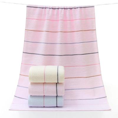 China Hypoallergenic Rainbow Pure Cotton Bath Towel Thickened Towel Adult Home Beach Towel Daily Hotel Bath Wholesale Gift for sale