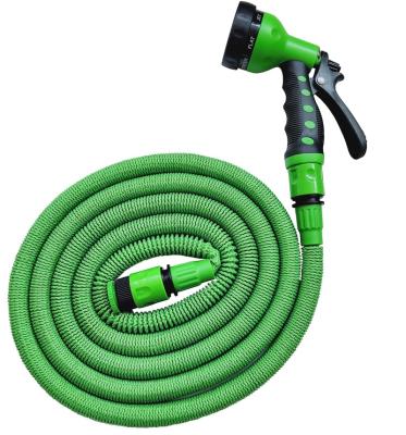 China Color Flexible Expanding Band and Latex Garden Hose Expanding Tube Hose and 8 Function Vivid Gun for sale