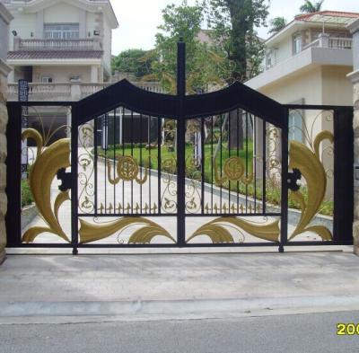 China Yiwu modern metal villa double steel door factory for sale