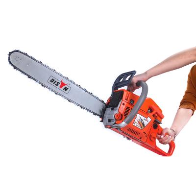 China BISON 2000w 2600w 45cc 52cc 58cc Gas Petrol Chainsaw Commercial 2-Stroke On Wood for sale