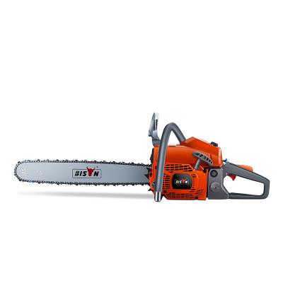 China 2-Stroke BISON 2 Stroke 5800 5200 Gas Petrol Chainsaw Wood Gasoline Chainsaw Cutter Price for sale