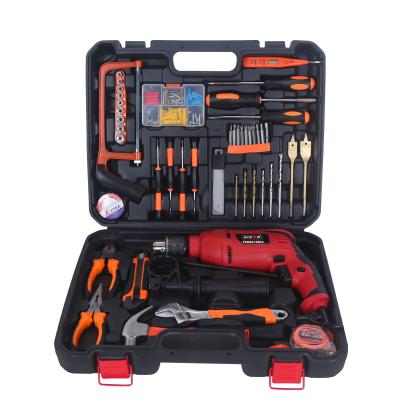 China BISON 45PCS Industrial Hardware Tools Household Hand Drill Tool Kit Woodworking Machine Impact Drill Electric Machine Tools Drill for sale