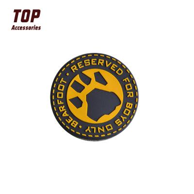 China Handmade Most Popular Customized 3D Patch Rubber PVC Patches For Clothing for sale