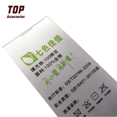 China Factory Price Handmade Custom Logos Woven Labels Cotton Fabric Labels for sale