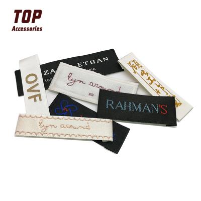 China Handmade Most Popular Private Silk Woven Labels Designer Woven Labels for sale