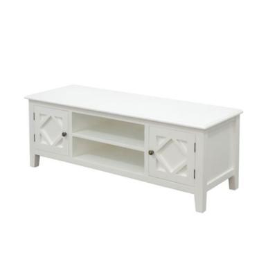 China Promotion High Quality Solid Wood TV Stand Wood, Custom Made Wood TV Rack, White Wood TV Stand for sale
