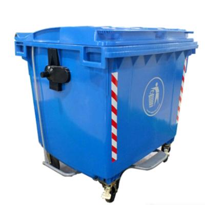 China Sustainable Good Quality Recycling Waste Bins 1100L Outdoor Plastic Garbage Bin Rubbish Bin for sale