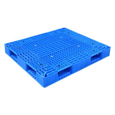 China Double Faced 1100*1100*150 MM 4 Way Entry Open Deck Heavy Duty Double Face Plastic Pallets For Beverage Industries for sale