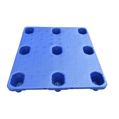 China Stackable HDPE Single Sided Nine Foot Standard Plastic Blow Molding Pallet for sale