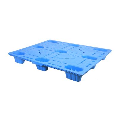 China New 1690x1010x140mm HDPE Legs Single Faced Heavy Duty Stackable Stackable Plastic Pallet For Carton Factory for sale