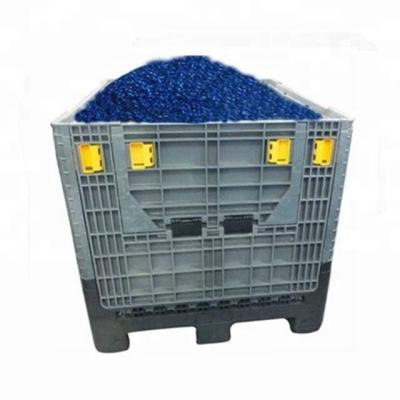 China Plastic Bulk Containers Sale Plastic Bulk Containers Folding Bulk Container Solid Folding Pallet Box for sale