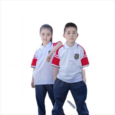 China Kids Suits School Uniforms Patterns School Uniforms Factory Provides Wholesale Customized T-shirt Sets For Boys And Girls Primary And Secondary School Students for sale