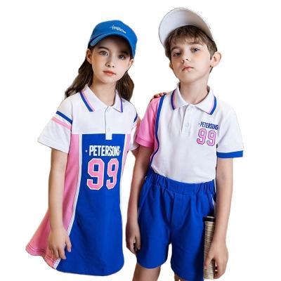 China Kids School Uniforms Suits Patterns Primary School Uniform Designs Kids Kindergarten School Uniforms Teenagers Polo Shirts And Pants Skirts Girls Summer Custom Wholesale Boys for sale