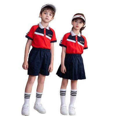 China Children Suits School Uniforms Patterns School Uniforms Customized British Style Kindergarten Suit, Primary School Uniform, 2023 Summer Children's Day Performance Clothing, Hot Sale for sale