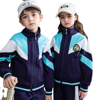 China Children Suits School Uniforms Patterns School Uniforms 2022 New Design Spring Autumn Sports Wear Long Sleeve Tracksuits School Uniform Clothes For Kids for sale