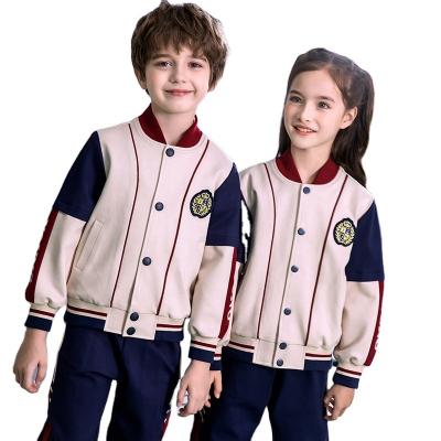 China Kids Suits School Uniforms Autumn Winter Unisex Boys Girls School Uniform Designs Zipper Jacket Pants Sports School Tracksuits Tracksuit Uniform Wholesale for sale