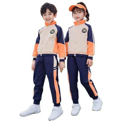 China Children's costume school uniforms model newest school uniforms sale hot spring and autumn middle and primary school cotton sports unisex school uniform for sale