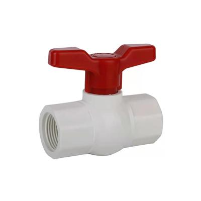 China General Customized Industrial Water Supply Use PVC Ball Valve With Plastic Handle for sale