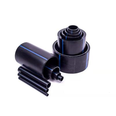 China Black color premium color high density polyethylene HDPE drainage pipe pe with lowest price for sale