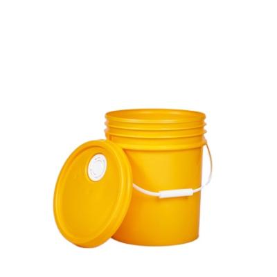 China Food and industrial products packaging 10/15/20 liter factory direct square thick round barrel plastic bucket for sale