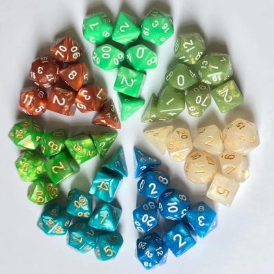 China DND Games Customized Resin Polyhedron Edge Dies Set, D&D Dies, Customized for DND Dragon and Dungeon Role Playing Games for sale