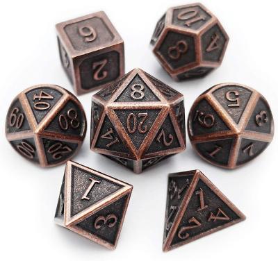 China DND Games Customized DND Metal Dies Antique Copper Set Applies to Dragon and Dungeon MTG Role Playing Games for sale