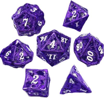 China DND Games Metal Die Set, Flying Dragon Polyhedral Metal Dies, Suitable Hollow Dragon and Dungeon, DND, RPG, MTG, D&D, Pathfinder, for sale