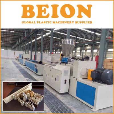 China Plastic Composite Profile BEION PVC Wood Profile Extrusion Machine Production Lines And Machinery for sale