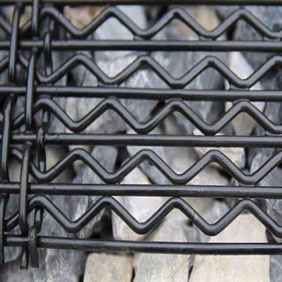 China High Durability 65 Manganese Self Cleaning Screen High Carbon Steel Anti Clogging Mesh Crimped For Mine Sifting for sale