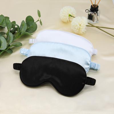 China Anti-puffiness custom logo luxury spot travel sleep silk eye mask with bag and blindfold for sleeping in stock available for sale