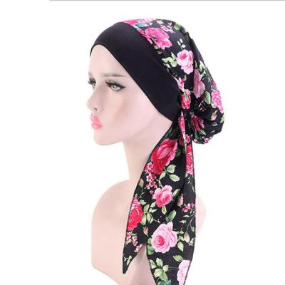 China Factory Wholesale Satin Sunscreen Sleep Hood Sleep Hat Women's Long Hair Scarves for sale