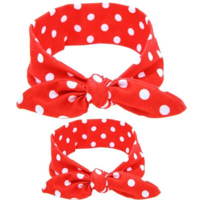 China Soft Mommy and Me Cotton Baby and Mom Turban Headwrap Baby Hair Accessories Bow Knot Headbands Headbands Hairbands for sale