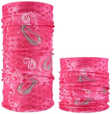 China fire 12 different ways all over the net elastic color outdoor headband bandana for sale