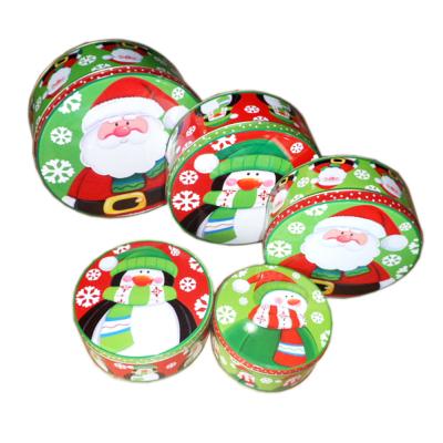 China Wholesale Portable Christmas Tin Box Container Small Food Plant Set for sale