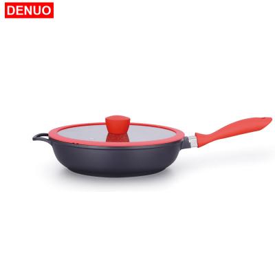 China Durable non-stick pots and pans cookware set aluminum cooking pots aluminum cookware non cast iron wok stick pan for sale