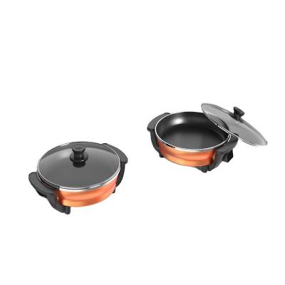 China DENUO multi-fuction electric pan wholesale non-stick cookware factory non stick aluminum pan for sale