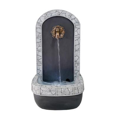 China China Resin Craft Decorative Outdoor Water Feature Artificial Waterfall Fountains With Faucet for sale