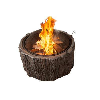 China High Quality Customized GRC (Fiberglass Reinforced) Firedamp Burner For Outdoor Garden Wood Burning for sale