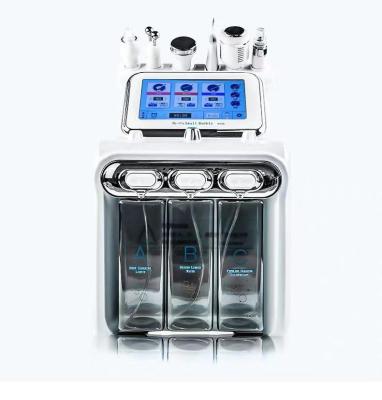 China Dye Removal Charming 6in1 RF Sprayer Beauty Machine Oxygenation Machine Multifunction Facial Dermabrasion Device for sale